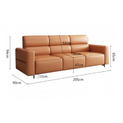 > Sofa - Faux Leather Sofa